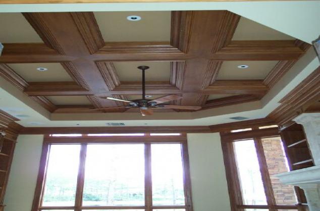 Custom wood ceiling, hardwood